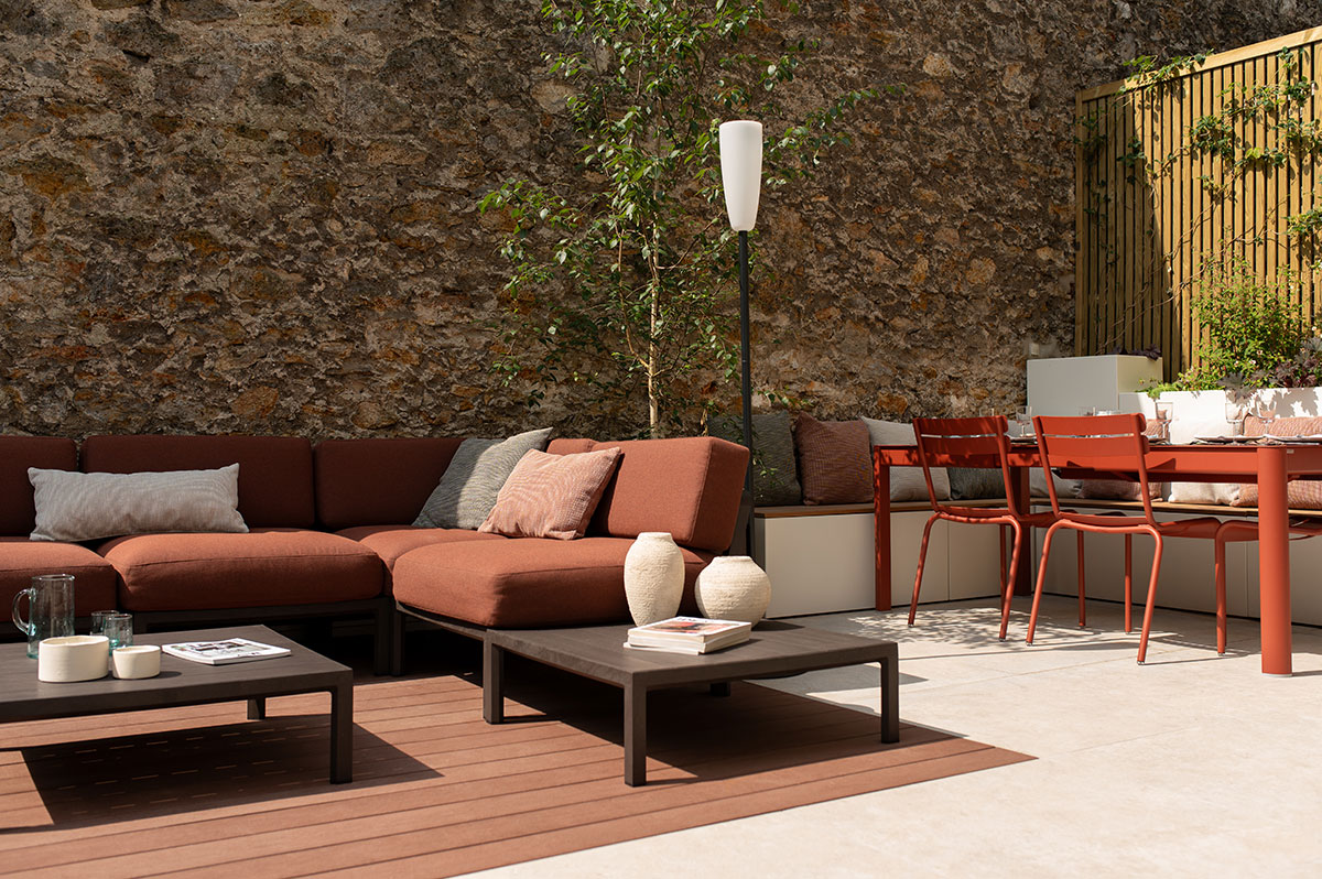 Vue globale de la terrasse