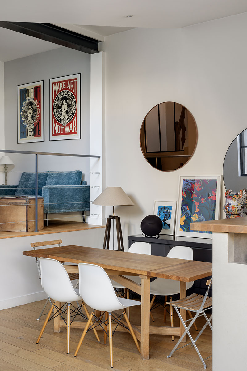Table à manger et chaises style scandinave