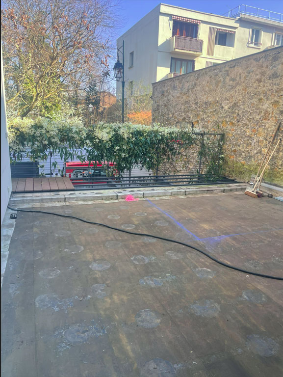 Terrasse en chantier du projet Concorde