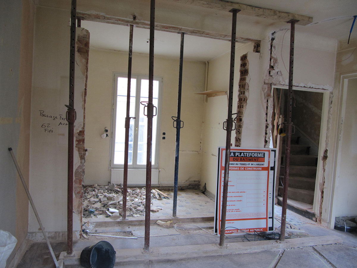 Chantier Moslard intérieur