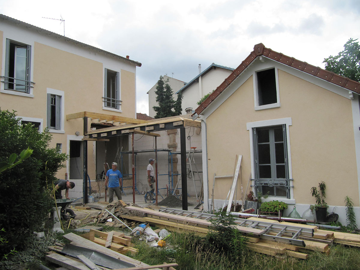 Vue extérieure du chantier Moslard